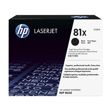Genuine HP 81X High Capacity Black Toner Cartridge (25,000 pages)